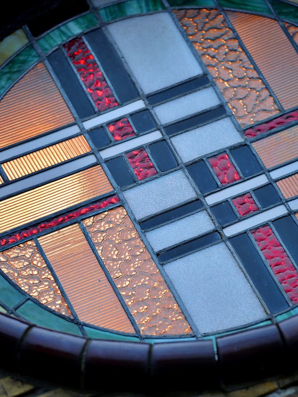 Art deco glas-in-lood in Ronse